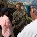 Lance Cpl. John Mark Johnson, from Wilmington, N.C., assigned to the 26th Marine Expeditionary Unit, answers questions for ABC News during a tour of Naval Air Station Key West and the local area