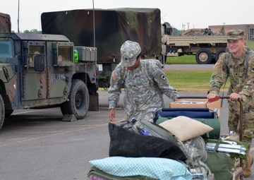 Task Force Aleutian, Arkansas National Guard, Leaves Texas