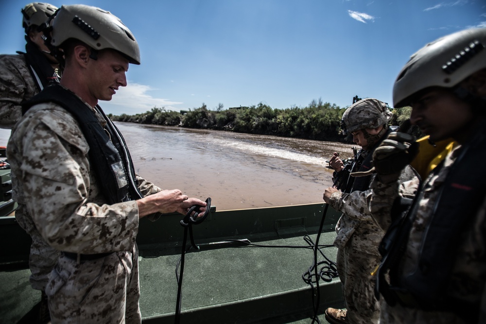 U.S. Marines with 1st Marine Logistics Group participate in Deep Strike II