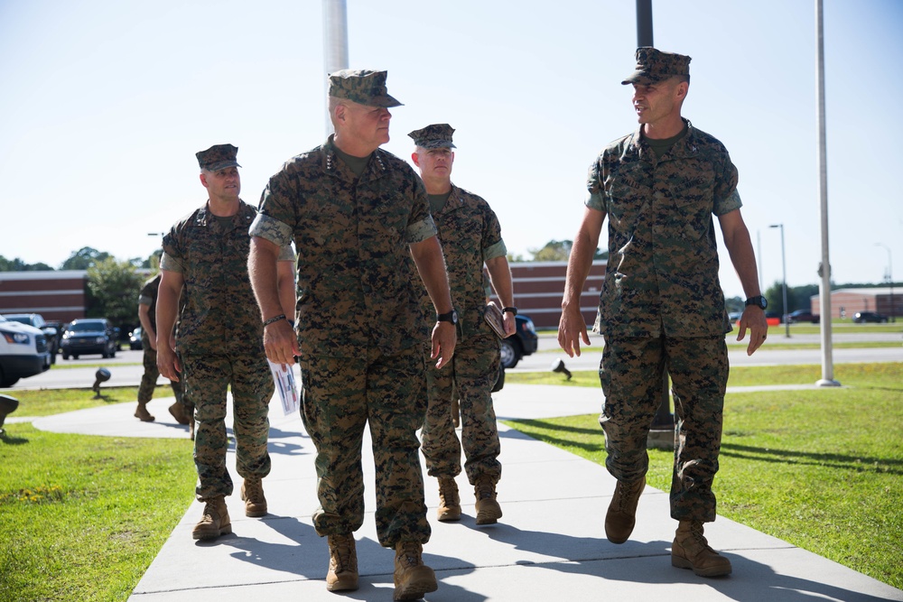 General Robert B. Neller visits Camp Johnson and Camp Geiger