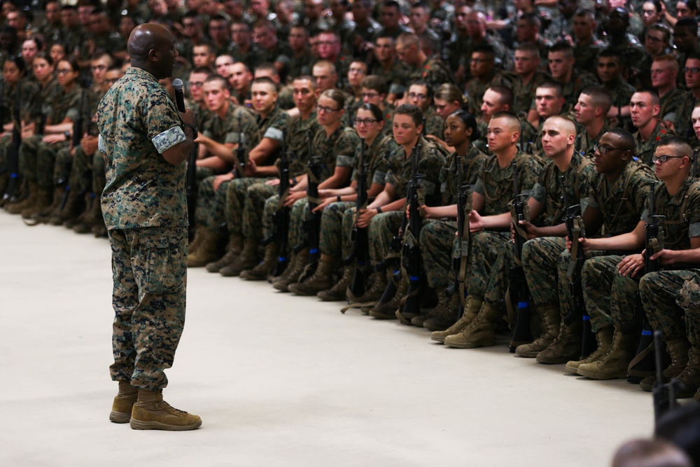 General Robert B. Neller visits Camp Johnson and camp Geiger