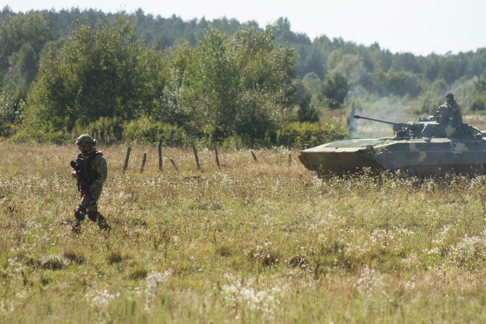 Mech unit takes part in Rapid Trident 2017