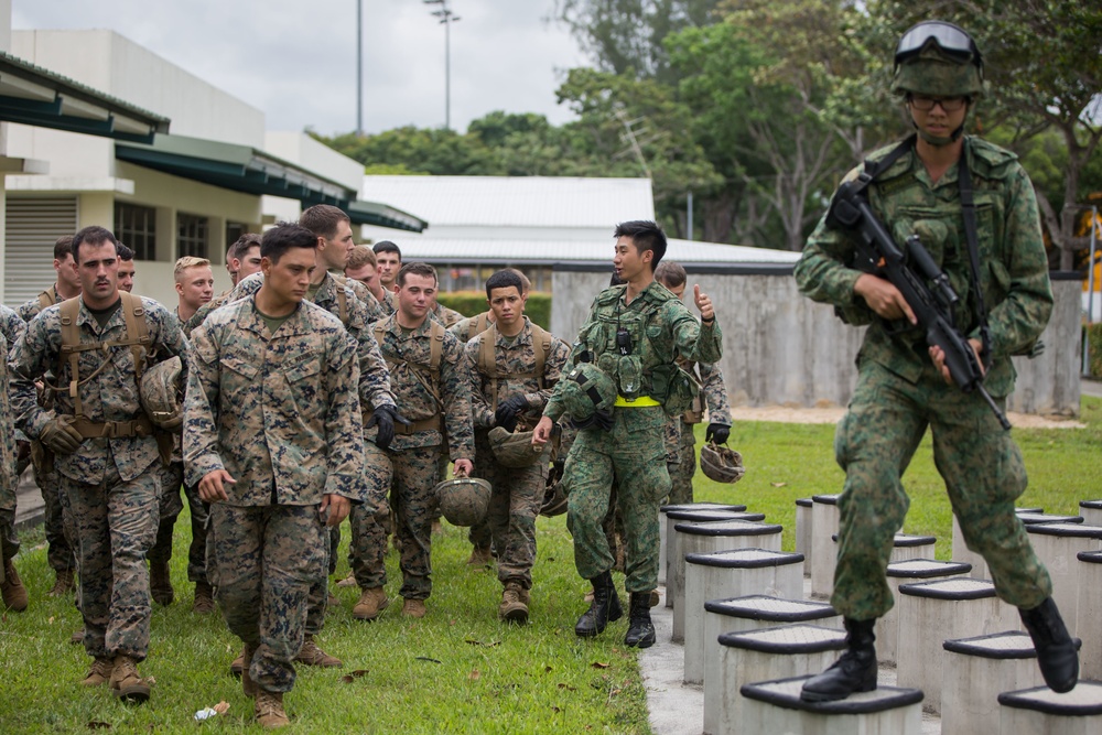 Valiant Mark 2017: USMC and SAF take on the Obstacle Course