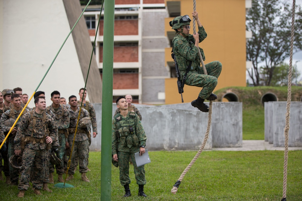 Valiant Mark 2017: USMC and SAF take on the Obstacle Course