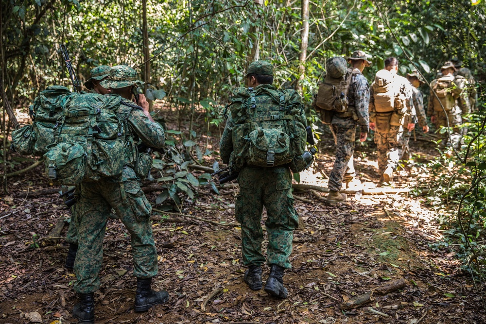 Valiant Mark 2017: U.S. Marines and SAF Navigate the Jungle