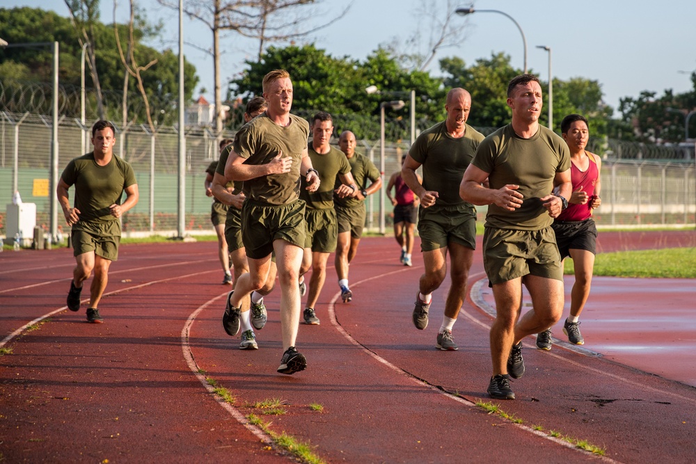 DVIDS - Images - U.S. Marines and SAF Warm-Up for FINEX with PT [Image ...