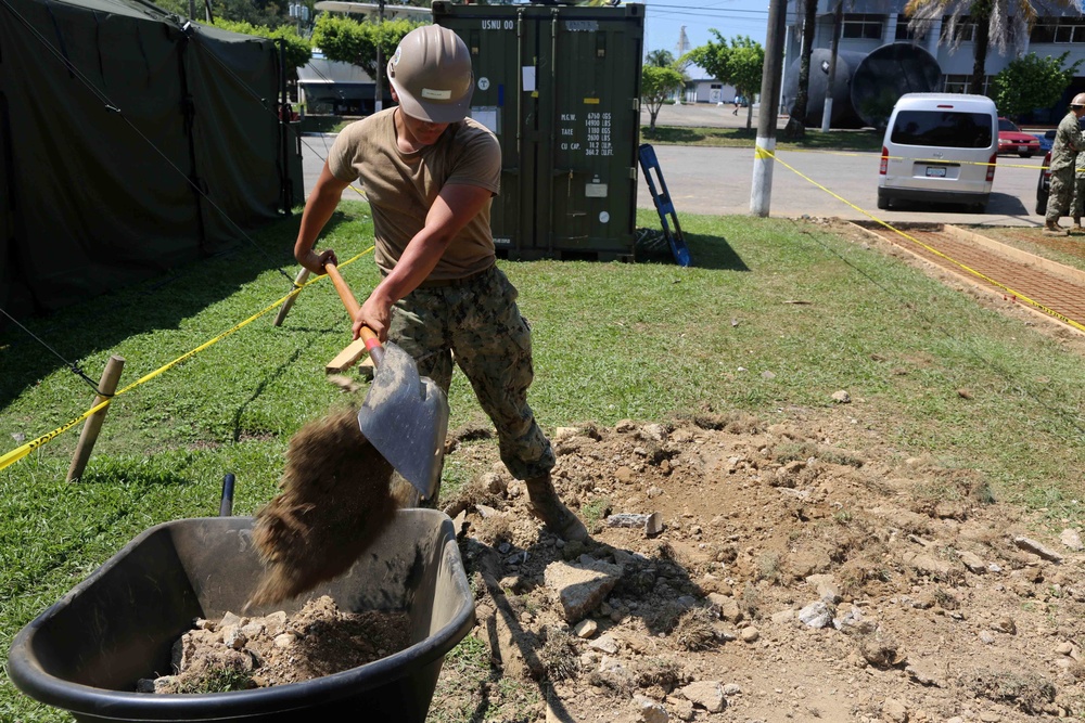 SPS 17 Seabees Replace Sidewalk at Guatemalan Naval Base