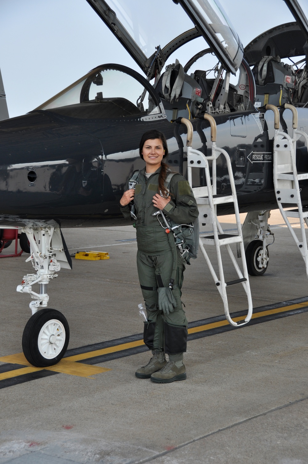 Senior Airman Danielle Langland takes incentive flight