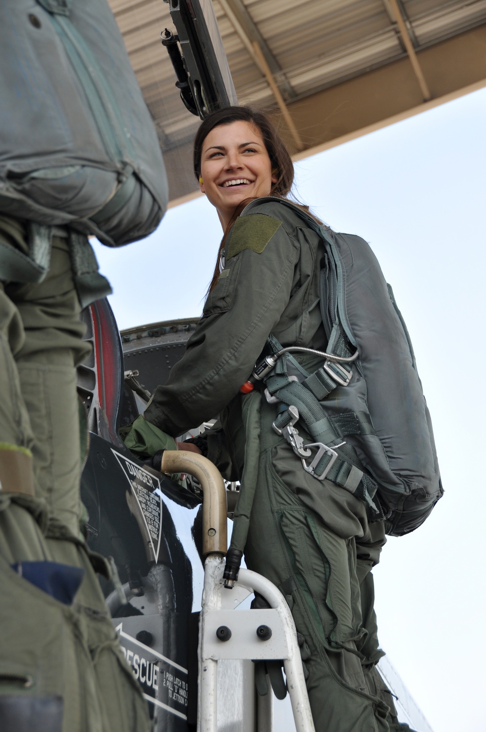 Senior Airman Danielle Langland takes incentive flight