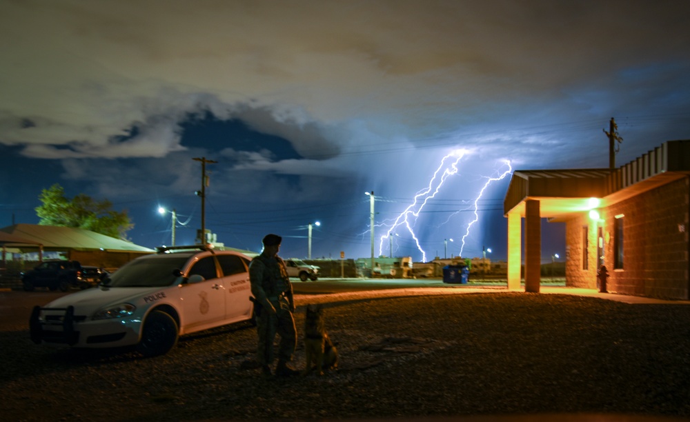 Lightning storms roll over Nellis