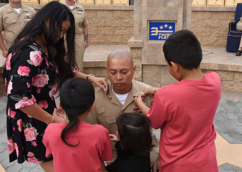 US 3rd Fleet holds Chief Pinning Ceremony