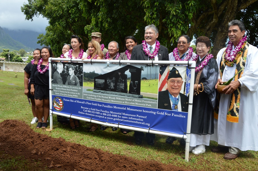 Groundbreaking held for Gold Star Monument