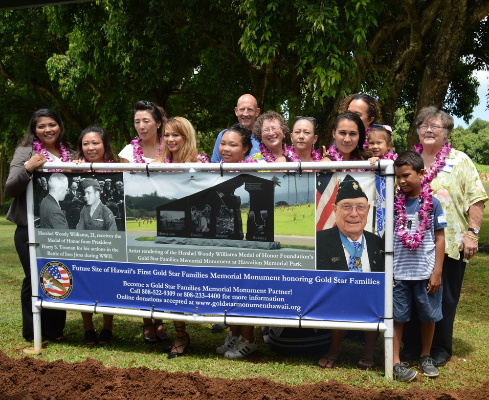 Groundbreaking held for Gold Star Monument