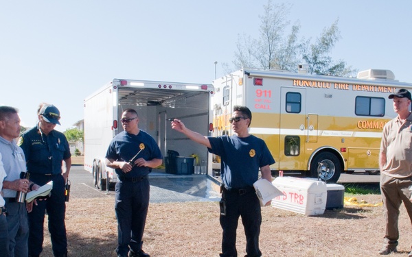 First responders stage disaster preparedness exercise at HMR