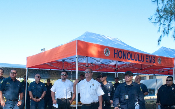 First responders stage disaster preparedness exercise at HMR