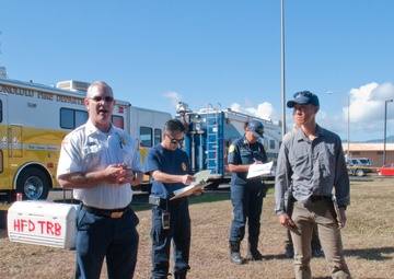 First responders stage disaster preparedness exercise at HMR