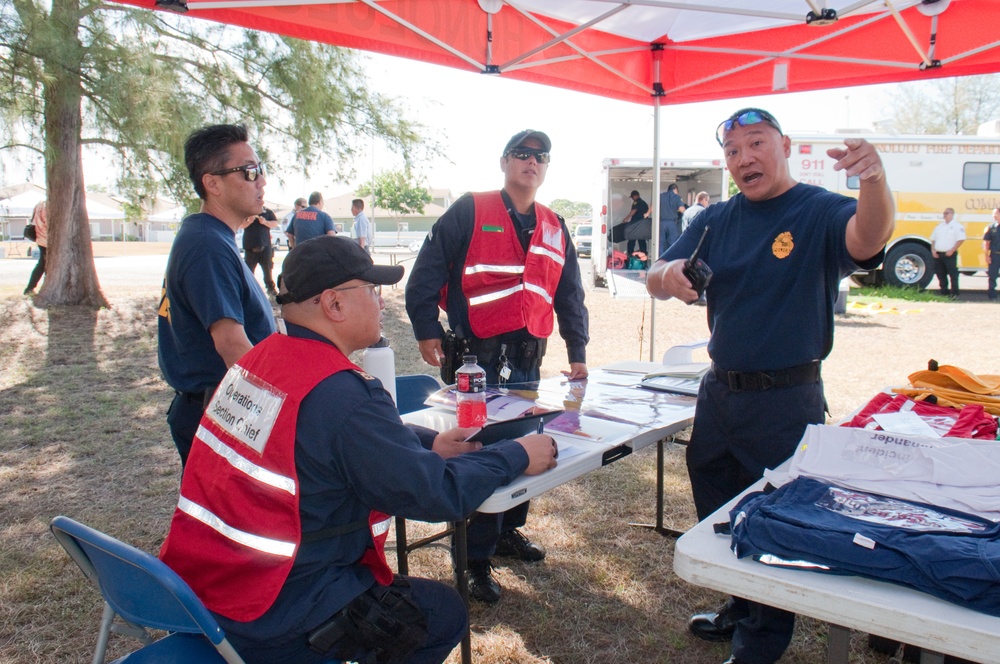 First responders stage disaster preparedness exercise at HMR