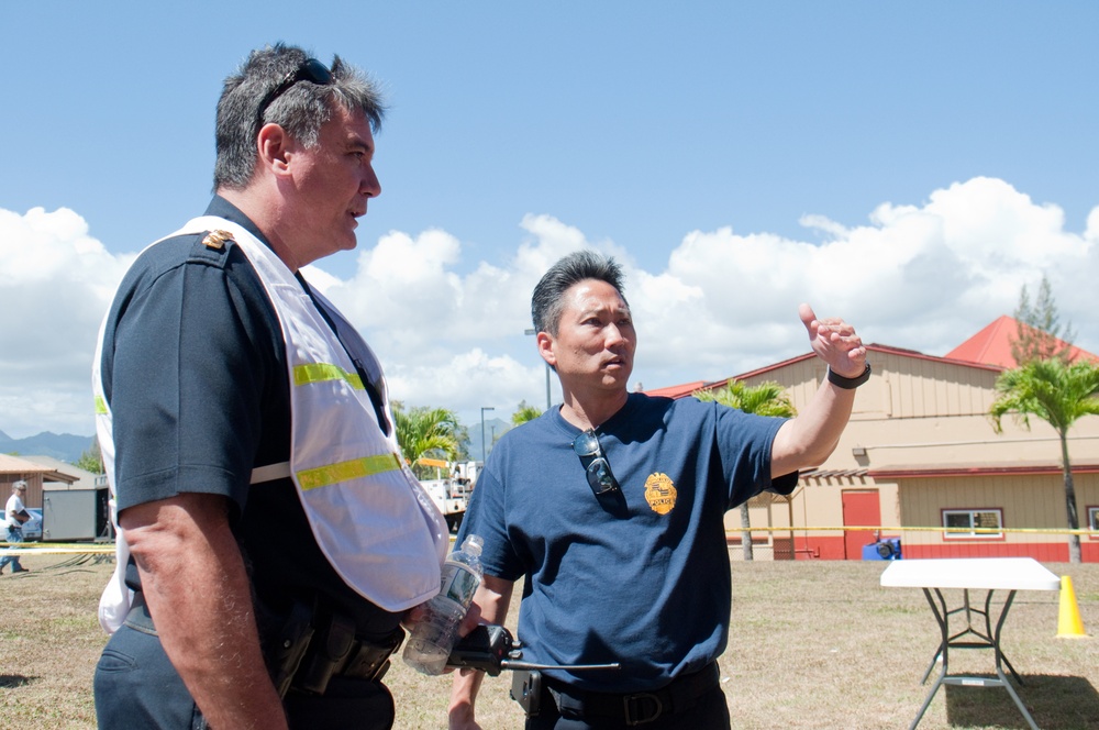 First responders stage disaster preparedness exercise at HMR