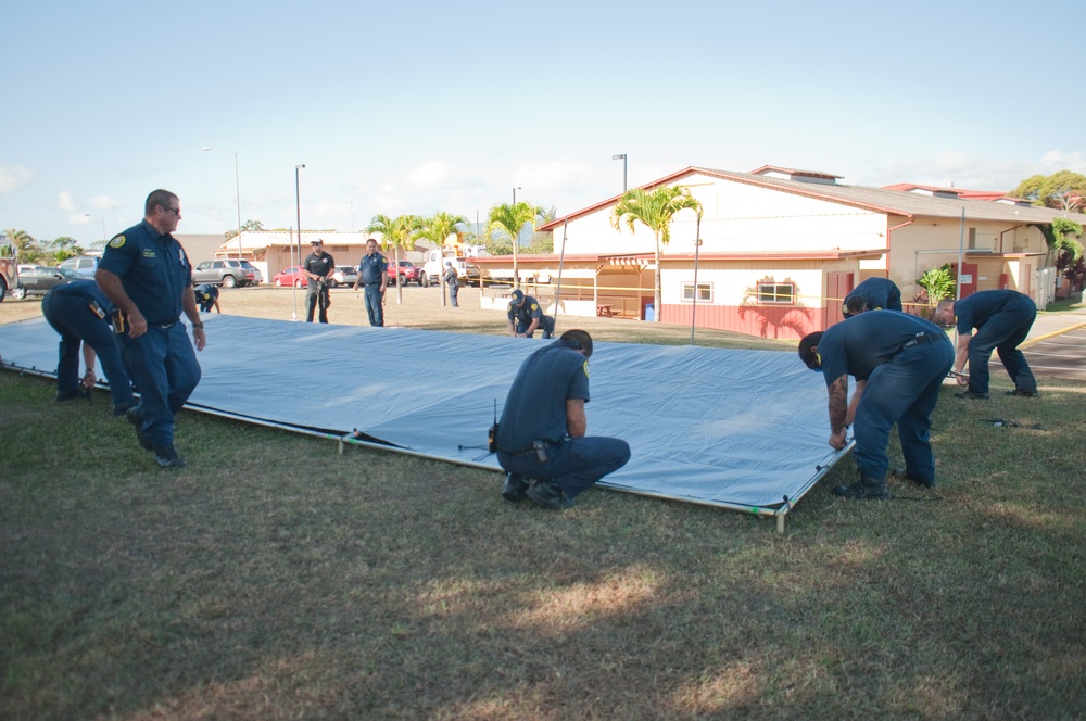 First responders stage disaster preparedness exercise at HMR