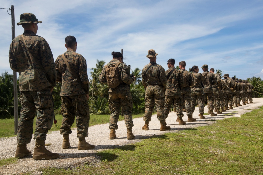 CLB-31 Marines fire rifles and machine guns in Guam