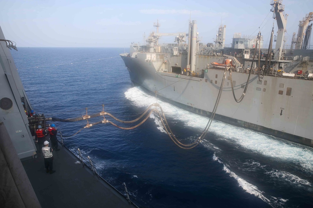 USS San Diego (LPD 22) Replenishment At Sea