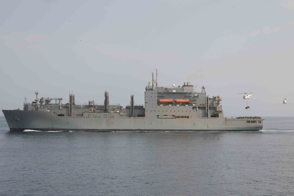 USS San Diego (LPD 22) Replenishment At Sea