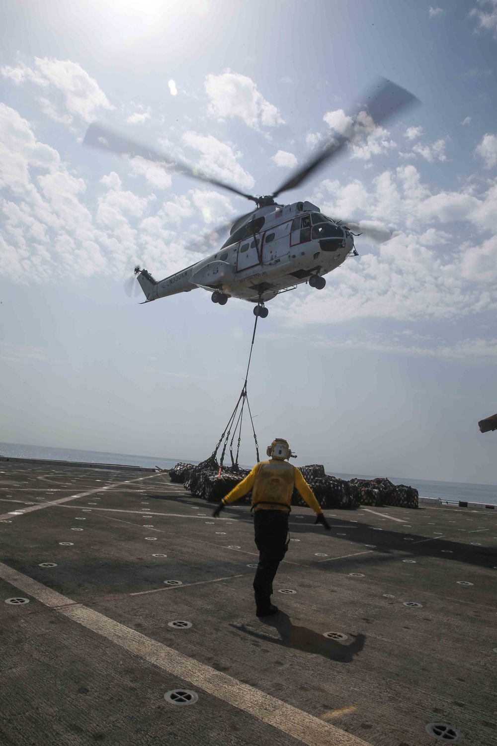 USS San Diego (LPD 22) Replenishment At Sea