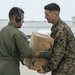 Marines of VMGR-234 deliver fuel and food to a FARP in Marathon, Florida