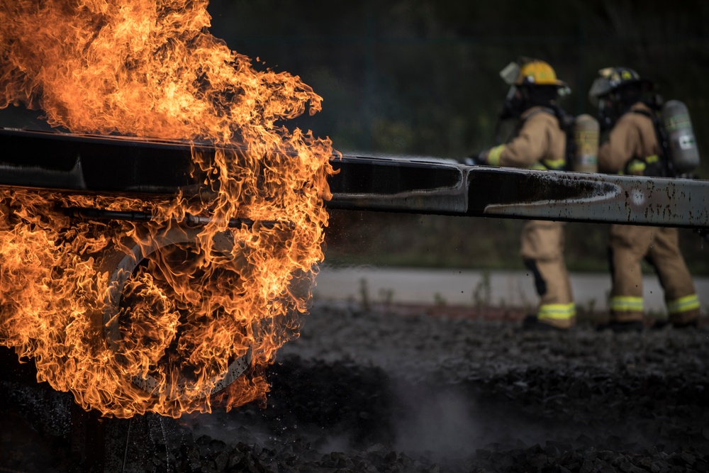 Ramstein conducts fire training, supports multiple missions