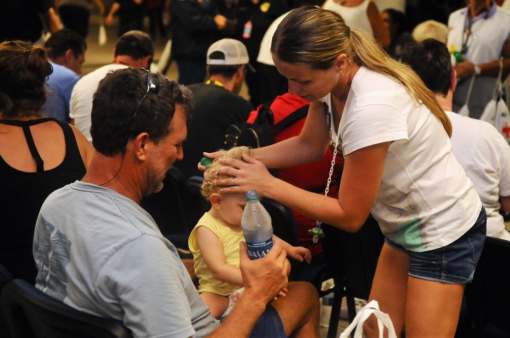 Refugees San Juan Airport