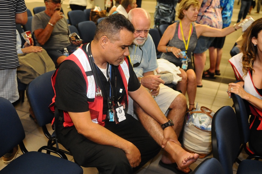 Refugees San Juan Airport