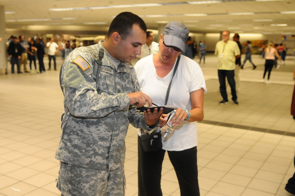 Refugees San Juan Airport