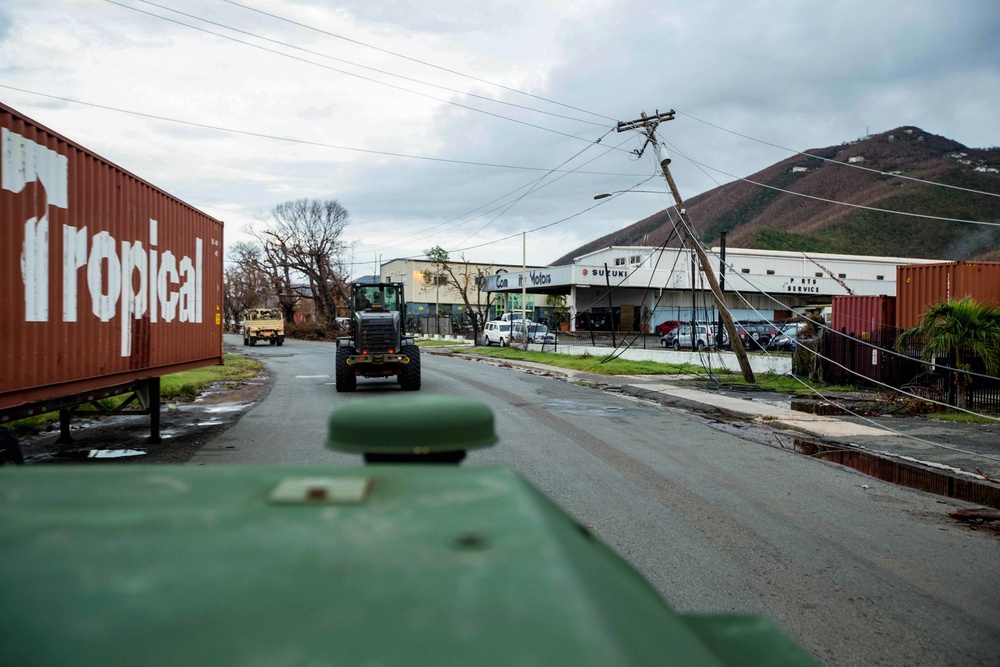 BLT 2/6 engineers clear roads for victims of Hurricane Irma in St. Thomas