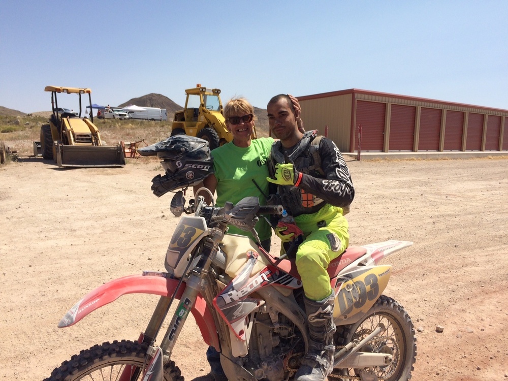 Airman puts MX skills to use on motocross track
