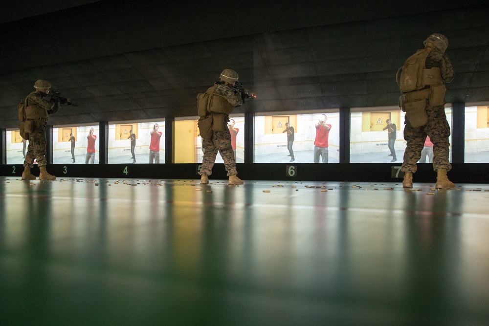 U.S. Marines and Sailors test their Judgment and Marksmanship at the MMRC