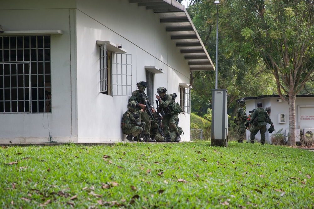 SAF and USMC Attack and Defend on Urban Terrain