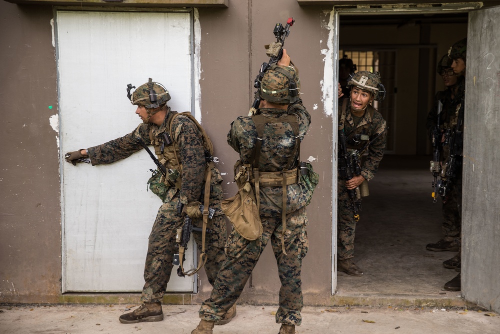 SAF and USMC Attack and Defend on Urban Terrain