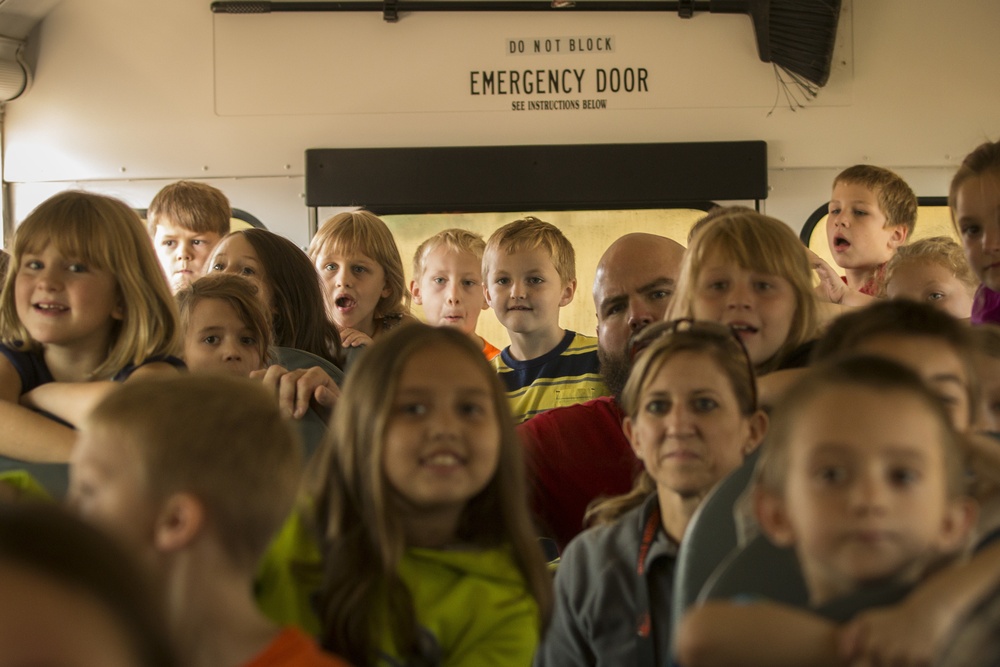Glide Elementary Children Visit Base Camp