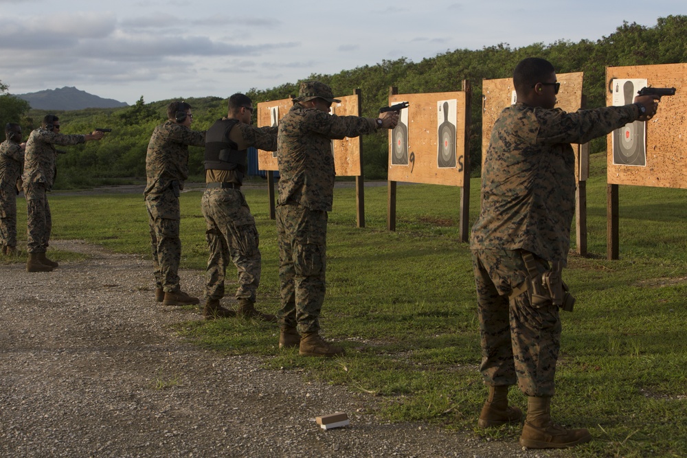 Military Police Platoon conducts pistol range