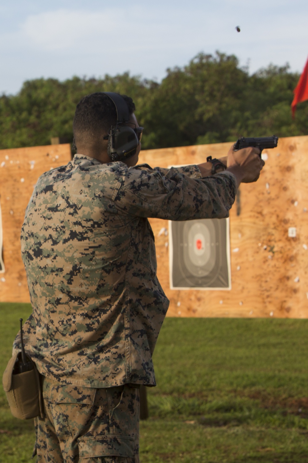 Military Police Platoon conducts pistol range