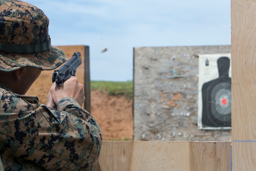 Military Police Platoon conducts pistol range