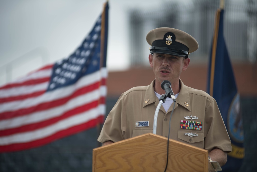 USS Michael Monsoor CPO pinning ceremony