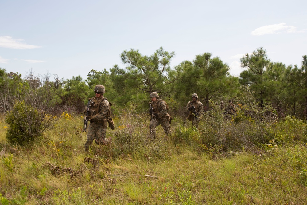 Rounds down range: 2/8 conducts squad attack