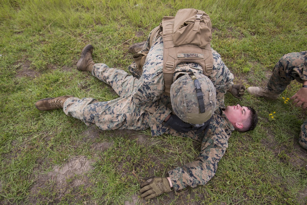 Rounds down range: 2/8 conducts squad attack