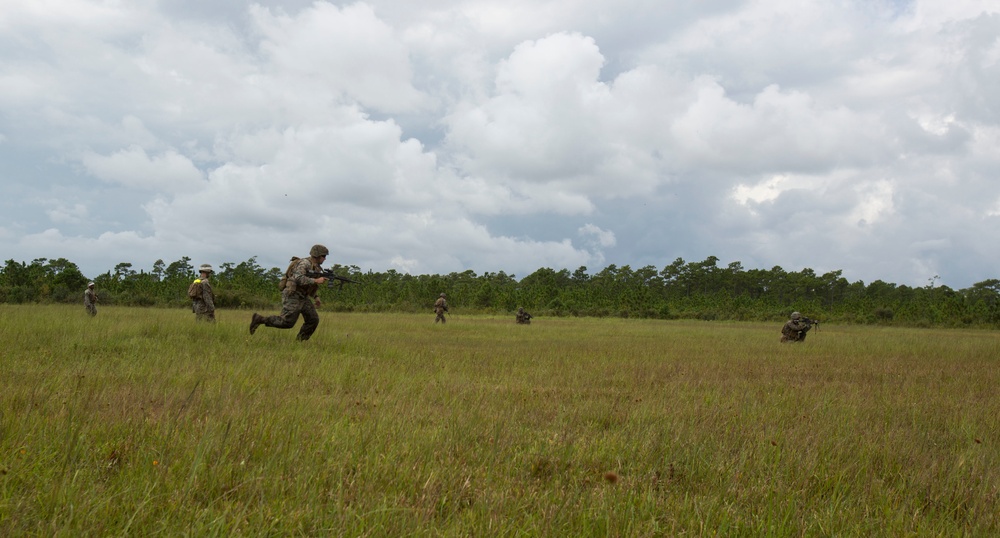 Rounds down range: 2/8 conducts squad attack