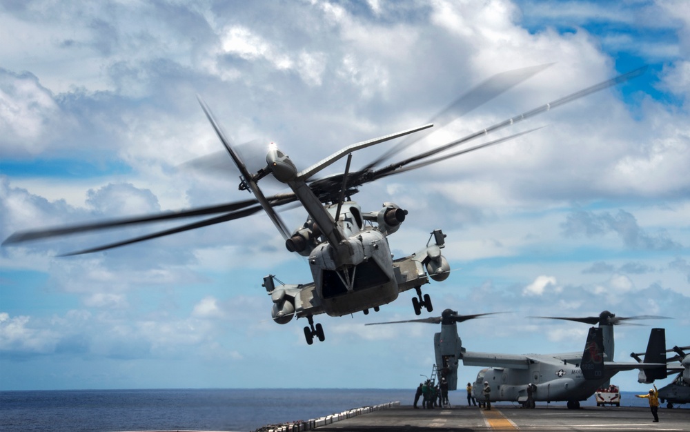 Flight operations aboard USS Bonhomme Richard (LHD 6)