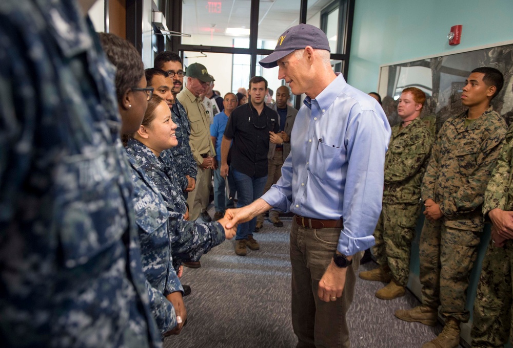 USS New York, USS Iwo Jima and Marines with the 26th MEU Assist FEMA in Key West , Governor RIck West