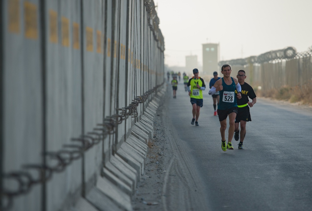 Deployed Airmen prepare, compete in Air Force Marathon