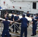 Coast Guard Cutter Donald Horsley crew load supplies for U.S. Virgin Islands