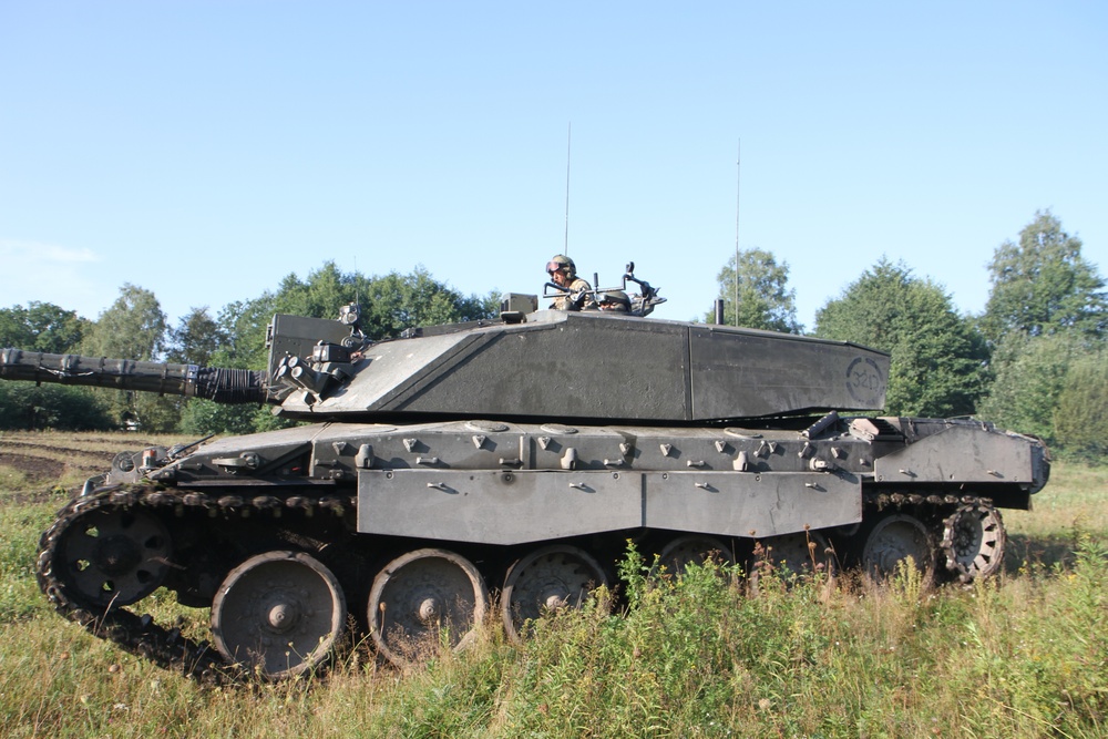 Tanks of the Royal Wessex Yeomanry Conduct a Non-Shooting Training Exercise at Sennelager Training Area, Germany